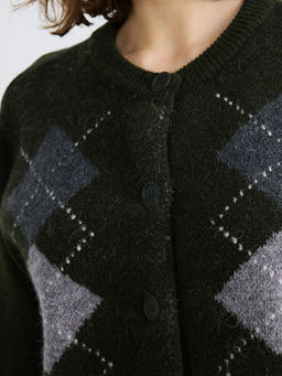 Baklava Desenli Kad?n Triko H?rka