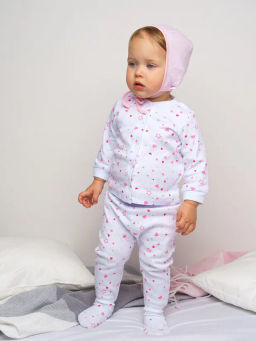 PlayToday / Чепчик детский трикотажный для девочек, 2 шт в комплекте  фото 4