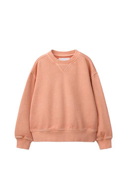 SUDADERA LISA GARMENT DYE / Naranja - Zara фото 2