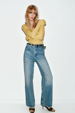 JEANS Z1975 STRAIGHT TAPERED TIRO ALTO CINTUR?N / Azul claro