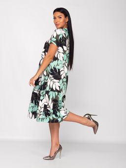 Платье женское кулирка "АГНИЯ" ЗЕЛЕНЬ