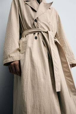 OVERSIZE FIT TRENCH COAT - Zara фото 7
