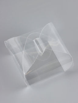 Цена за 5 шт. Складная прозрачная коробка из PVC, для упаковки подарков, 4.5?4.5?4.5 см - UPAK LAND фото 2
