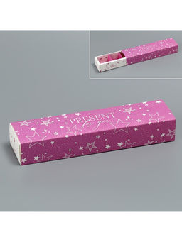 Цена за 5 шт. Коробка для конфет, кондитерская упаковка, 5 ячеек, «Present», 5 х 21 х 3.3 см