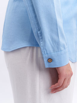 Рубашка льняная BL59152BLU13 - Артесса фото 6