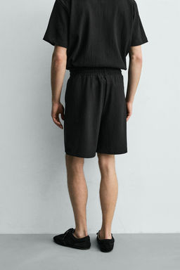 TEXTURED JOGGER BERMUDA SHORTS - Zara фото 15
