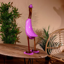 Сувенир «Утка в сиреневом», 70 см, дерево