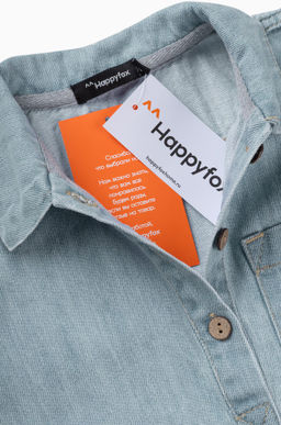 Джинсовое платье с коротким рукавом для девочки Happyfox - Happy fox фото 6