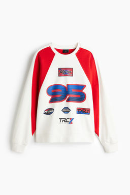 Sudadera con motivos estampados Oversized Fit
