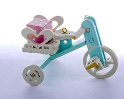 Елочная игрушка - Детский велосипед с багажником 56GG64-25804 Heart - Idh фото 4