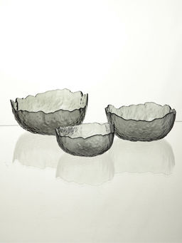 Набор салатников "Вулкан.Графит" 20х9 см, графитовые