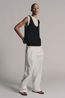 TOP PUNTO COMBINADO / Crudo / Negro - Zara фото 4