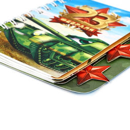 Блокнотик с разделителем А7, 40 л 23 февраля - Artfox фото 8