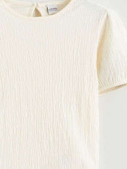 Balon Kollu Dokulu K?z ?ocuk Ti??rt