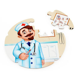 Пазлы- лото Профессии, 5 пазлов, 30 элементов - Puzzle time фото 3