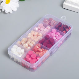 Набор сургуча «Оттенки розового», перламутр, 10 цветов, 12.7×6.5×2 см