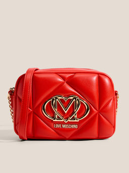 Кросс-боди LOVE MOSCHINO EMBOSSED Q Артикул 4561055, рубиновый