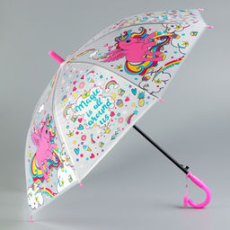 Детский зонт «Радужный единорог» 84 × 84 × 67 см