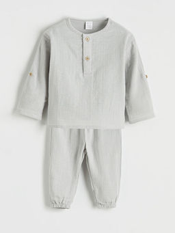 Erkek Bebek Ti??rt ve Pantolon Tak?m?