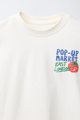CAMISETA ESTAMPADO COMIDA / Blanco - Zara фото 3