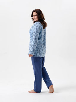 Пижама женская, цвет голубой синий