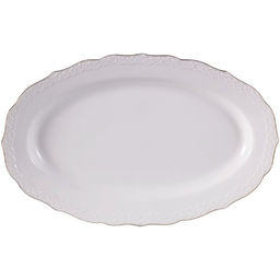 Блюдо овальное JEWEL Кружево 30,5 см (фарфор)