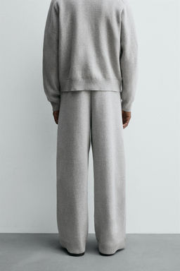 KNITTED WIDE-LEG TROUSERS - Zara фото 3