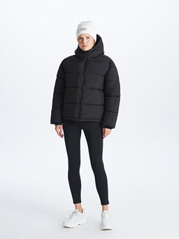 Kap??onlu D?z Uzun Kollu Kad?n ?i?me Mont - Waikiki фото 3