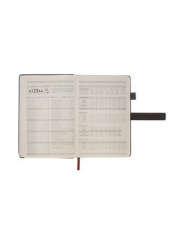 Ежедневник недатированный А5, с хлястиком, 80 листов, в линейку, пвх, черный - Simaland фото 6