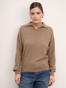 Джемпер из кашемира женский 11023 капучино