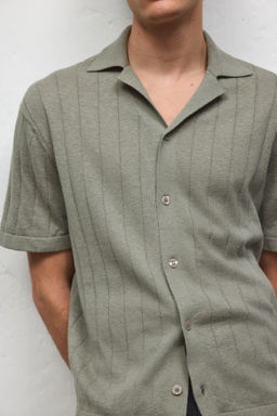 Camisa resort en mezcla de lino Regular Fit - H&m фото 8