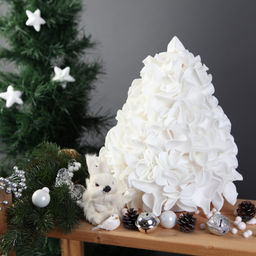 ULW-R07 T/WHITE+GREEN/150C/A Ель белая Светильник светодиодный со сменными лампами (в/к), белая + зеленая, E27. Плафон D150мм, прозрачный. Белое основание. TM Uniel
