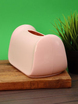 Салфетница Glossy bow, pink (21*12,5*12,5 см)