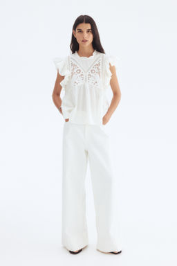 Blusa bordada de algod?n - H&m фото 4