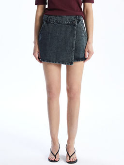 Standart Fit Kad?n Jean ?ort Etek