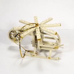 Праздничные новогодние игрушки: Вертолет малый 1013 White winter - Idh фото 4