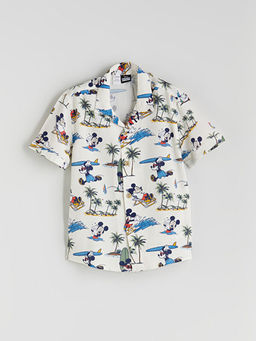 Mickey Mouse Bask?l? Erkek ?ocuk G?mlek