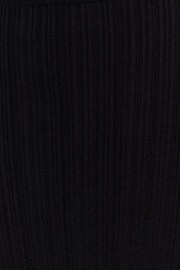 Siyah Midi Triko Premium Iplik/ Ozel Iplik Etek TWOSS24ET00042