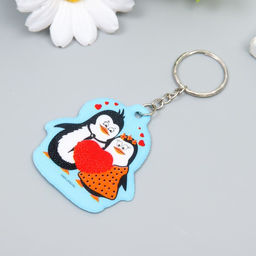 Цена за 12 шт. Брелок EVA Парочка влюблённых пингвинов 5х5,5 см - Simaland фото 5