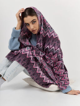 Большой, мягкий, тонкий и очень нежный двусторонний палантин с рисунком - Tantino фото 6