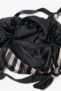 KNOTTED SATIN-EFFECT MAXI BUCKET BAG - Zara фото 6