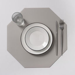 Цена за 6 шт. Салфетка сервировочная на стол Тэм, 3838 см, цвет серый