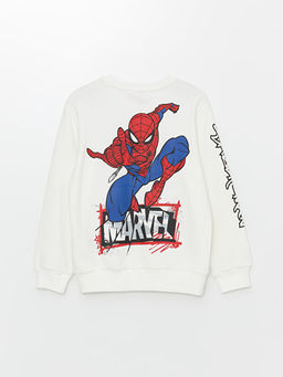 Bisiklet Yaka Spiderman Bask?l? Uzun Kollu Erkek ?ocuk Ti??rt - Waikiki фото 2