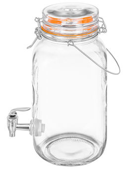 Диспенсер для холодных напитков с краном 3,78 л 19*14*30 см "Glaskraft"+крыш. с мет. зажим.и сил.упл