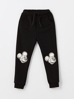 Bisiklet Yaka Mickey Mouse Bask?l? Erkek Bebek Sweatshirt ve E?ofman Alt 2li Tak?m - Waikiki фото 3