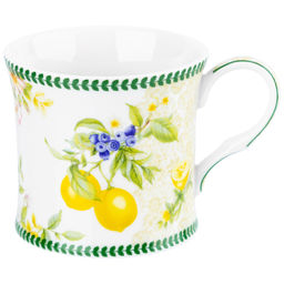 Кружка 250 мл 11,5*8,5*7,5 см "Лимоны" фарфор NEW BONE CHINA