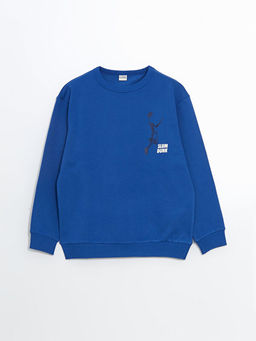 Bisiklet Yaka Erkek ?ocuk Sweatshirt