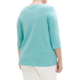 Блузка с рукавами 3/4, цвета бирюзы - Tom tailor фото 4