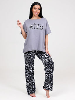 970 ДОМАШНИЙ КОСТЮМ ЖЕНСКИЙ (брюки) (Серый) - А-дина фото 3