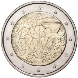 2 евро 2022 года F Германия 35 лет программе Эразмус